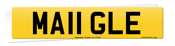 Registration number MA11 GLE